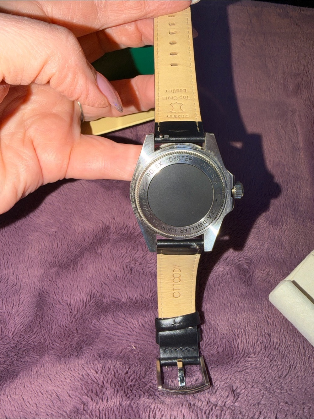 Men's stainless Watch Black Dial Silver Case - Picture 5 of 7